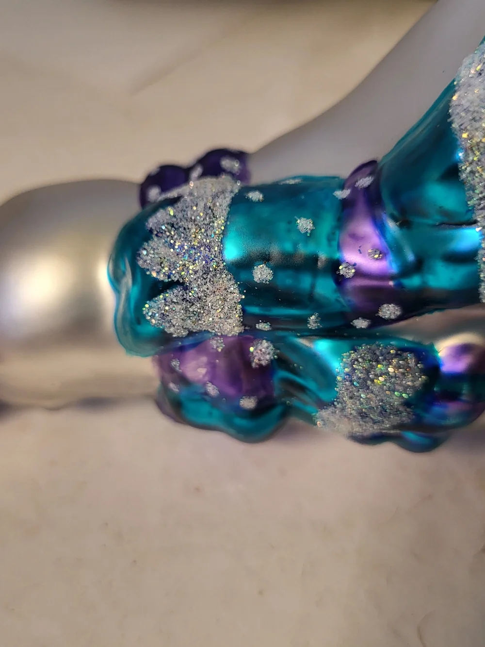 1990s Mervyns California Blown Glass Circus Seal Christmas Ornament NWT 7